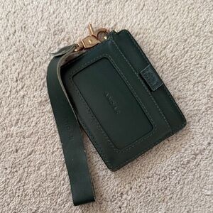 Andar Green Leather Key & Card Holder